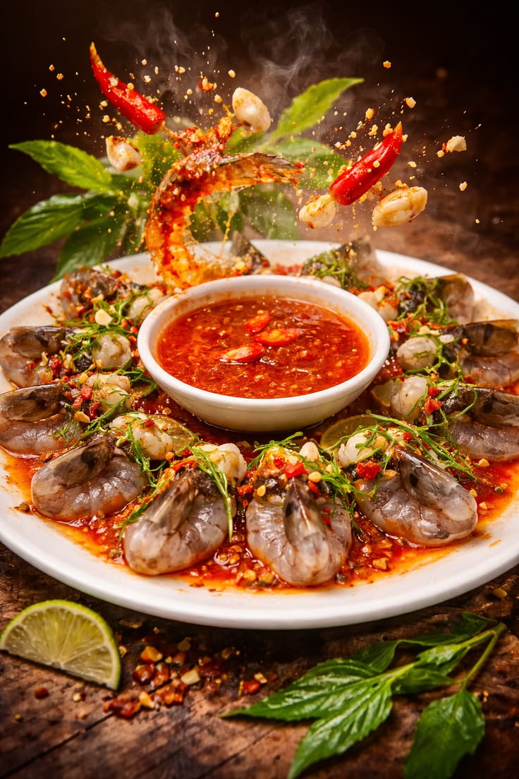 Tôm sú sốt Thái